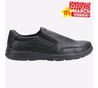 Hush Puppies Aaron Hombre Espuma Viscoelástica sin Cordones Casual Vestido Negra