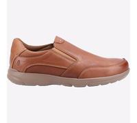 Hush Puppies Aaron Piel Premium Diseño Hombre sin Cordones Zapatos Marrones