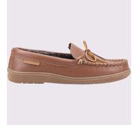 Hush Puppies Pantuflas para hombre Ace Slip On Espuma viscoelástica sin cordones Marrón