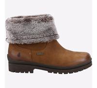 Hush Puppies Alicia Impermeables para Mujer Moda Botines de Piel Marrón