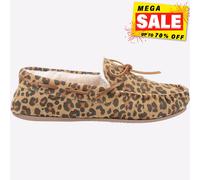 Hush Puppies Allie Mujer de Piel Memoria Espuma Cómodo Salón Pantuflas Marino