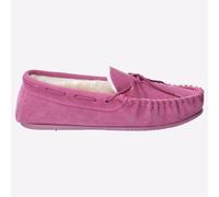 Hush Puppies Allie Mujer de Piel Memoria Espuma Cómodo Salón Pantuflas Rosa