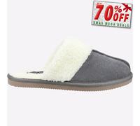 Hush Puppies Arianna Espuma Viscoelástica Mujer Mula Cómodo Pantuflas Gris