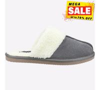 Hush Puppies Arianna Espuma Viscoelástica Mujer Mula Cómodo Pantuflas Gris