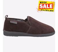 Hush Puppies Arnold Slip On De Ante Cuero Para Hombre Zapatillas Marrón