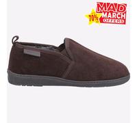 Hush Puppies Arnold Slip On De Ante Cuero Para Hombre Zapatillas Marrón