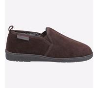 Hush Puppies Arnold Slip On De Ante Cuero Para Hombre Zapatillas Marrón