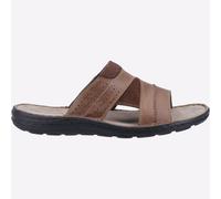 Hush Puppies Arquero Cuero Hombre Slip-On Verano Diario Playa Sandalias Marrón