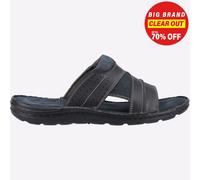 Hush Puppies Arquero Cuero Hombre Slip-On Verano Playa Diario Sandalias Negras