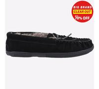 Hush Puppies Pantuflas As para Hombre – Cuero – Espuma viscoelástica – Negro