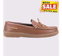 Hush Puppies As sin Cordones Espuma Viscoelástica Hombre Cómodo Pantuflas Marrón