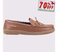 Hush Puppies As sin Cordones Espuma Viscoelástica Hombre Cómodo Pantuflas Marrón