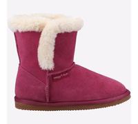 Hush Puppies Ashlynn Junior Cuero Casual Piel Sintética Botines Rosa