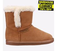 Hush Puppies Ashlynn Mujer Piel Sintética Botines Casuales Marrón