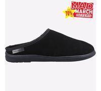 Hush Puppies Ashton de Ante Espuma Viscoelástica Pantuflas Negro