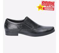 Hush Puppies Billy Zapatos Formales De Diseñador De Cuero Para Hombre Negros