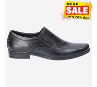 Hush Puppies Billy Zapatos Formales De Diseñador De Cuero Para Hombre Negros