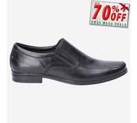 Hush Puppies Billy Zapatos Formales De Diseñador De Cuero Para Hombre Negros
