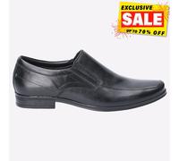 Hush Puppies Billy Zapatos Formales De Diseñador De Cuero Para Hombre Negros