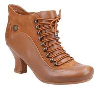Hush Puppies Botas a los Tobillos Cuero Vivianna Con Tacón para Mujer (FS8522)