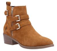 Hush Puppies - Botas a los Tobillos de Cueros Jenna Cremallera Interna para Muje