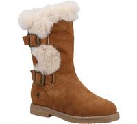 Hush Puppies Botas de Ante Mini Megan Entrada por Deslice, Hebilla (FS9261)
