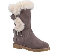 Hush Puppies Botas de Ante Mini Megan Entrada por Deslice, Hebilla (FS9261)