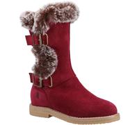 Hush Puppies Botas de Ante Mini Megan Entrada por Deslice, Hebilla (FS9261)