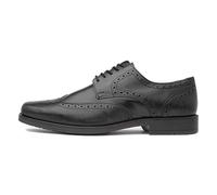 Hush Puppies Brace Brogue, Zapatos para Uniformes de Escuela Hombre, Negro, 44.5 EU