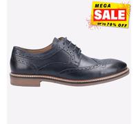Hush Puppies Bryson Cuero Hombre Memoria Espuma Diseñador Zapatos Oxford Marino
