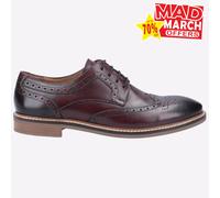Hush Puppies Bryson Espuma Viscoelástica Hombre Elegante Moda Calado Burdeos