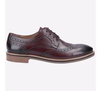 Hush Puppies Bryson Espuma Viscoelástica Hombre Elegante Moda Calado Burdeos