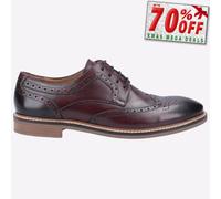 Hush Puppies Bryson Espuma Viscoelástica Hombre Elegante Moda Calado Burdeos