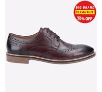 Hush Puppies Bryson Espuma Viscoelástica Hombre Elegante Moda Calado Burdeos