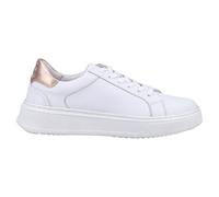 Hush Puppies Camille Mujer Cuero Casual Diseño Moderno Vestido Zapatillas Blanco