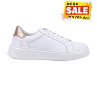 Hush Puppies Camille Zapatillas De Cuero Casual De Moda Para Mujeres Blancas