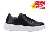 Hush Puppies Camille Zapatillas De Diseño Casual De Cuero Para Mujeres Negros