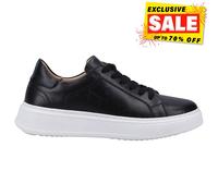 Hush Puppies Camille Zapatillas De Diseño Casual De Cuero Para Mujeres Negros