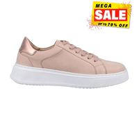 Hush Puppies Camille Mujer de Piel Diseñador Casual Moda Vestido Zapatillas Rosa