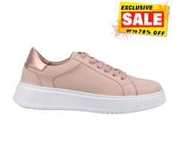 Hush Puppies Camille Mujer de Piel Diseñador Casual Moda Vestido Zapatillas Rosa