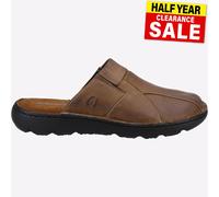 Hush Puppies Carson Mula Clásico Hombre Informal Lifestyle Cuero Sandalia Marrón