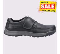 Hush Puppies Casper Toque Cierre Cuero Espuma Viscoelástica Zapatos Hombre Negro