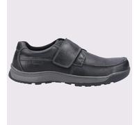 Hush Puppies Casper Toque Cierre Cuero Espuma Viscoelástica Zapatos Hombre Negro