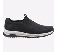Hush Puppies Cole Cuero Espuma Viscoelástica Hombre sin Cierres Informal Negra