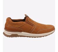 Hush Puppies Cole Cuero Memoria Espuma Hombre sin Cierres Zapatos de Diario Tan