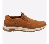 Hush Puppies Cole Cuero Memoria Espuma Hombre sin Cierres Zapatos de Diario Tan