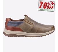 Hush Puppies Cole Cuero Espuma Viscoelástica Hombre sin Cierres Informal Zapatos