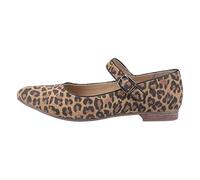 Hush Puppies Correa Melissa, Zapatos Planos Mary Jane Mujer, Leopardo, 40.5 EU