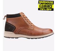 Hush Puppies Dean MEMORY FOAM Botín De Cuero Para Hombre Color Tan