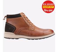 Hush Puppies Dean MEMORY FOAM Botín De Cuero Para Hombre Color Tan